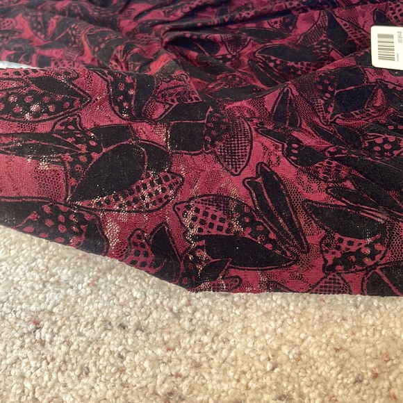 🆕MAEVE ANTHROPOLOGIE Wine Lace Elegant Velvet Dress - Picture 9 of 16